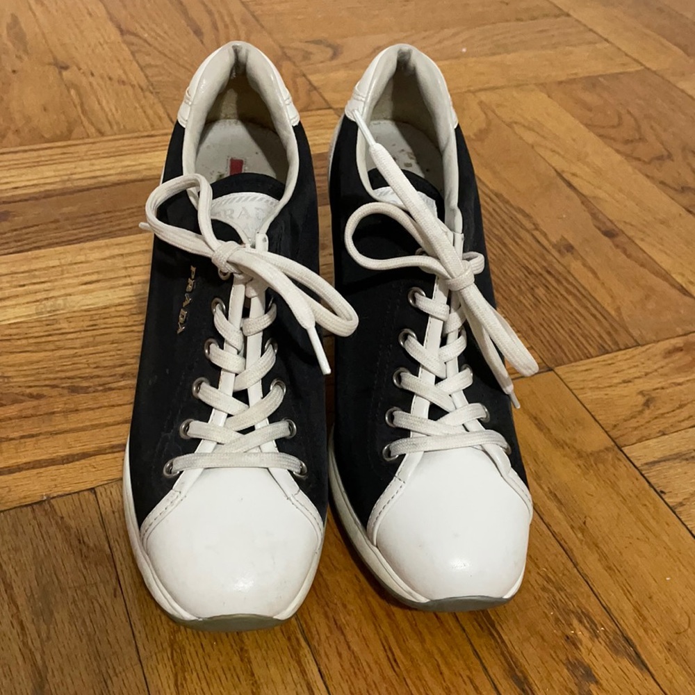 Prada wedged sneakers